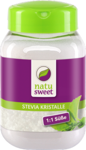 Mit Stevia backen - Stevia Kristalle 1:1 Süße