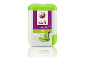 Natusweet Stevia Tabs 18g (ca. 300 Tabs):    eignen sich zum Süßen von Heißgetränken wie Kaffee und  Tee   enthalten hoc